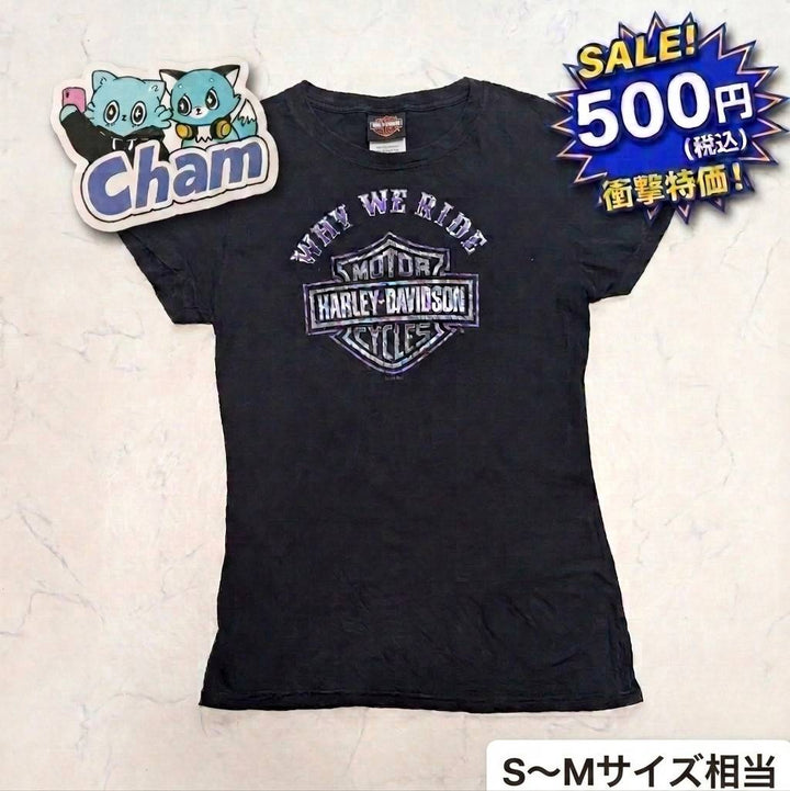 ハーレーダビッドソンTシャツ/S～Mサイズ