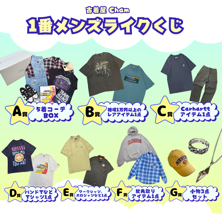 1番メンズライクくじ💝